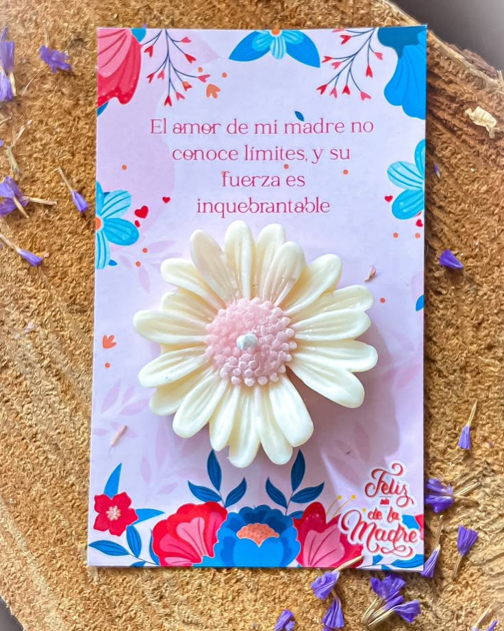 Vela Margarita con Tarjeta