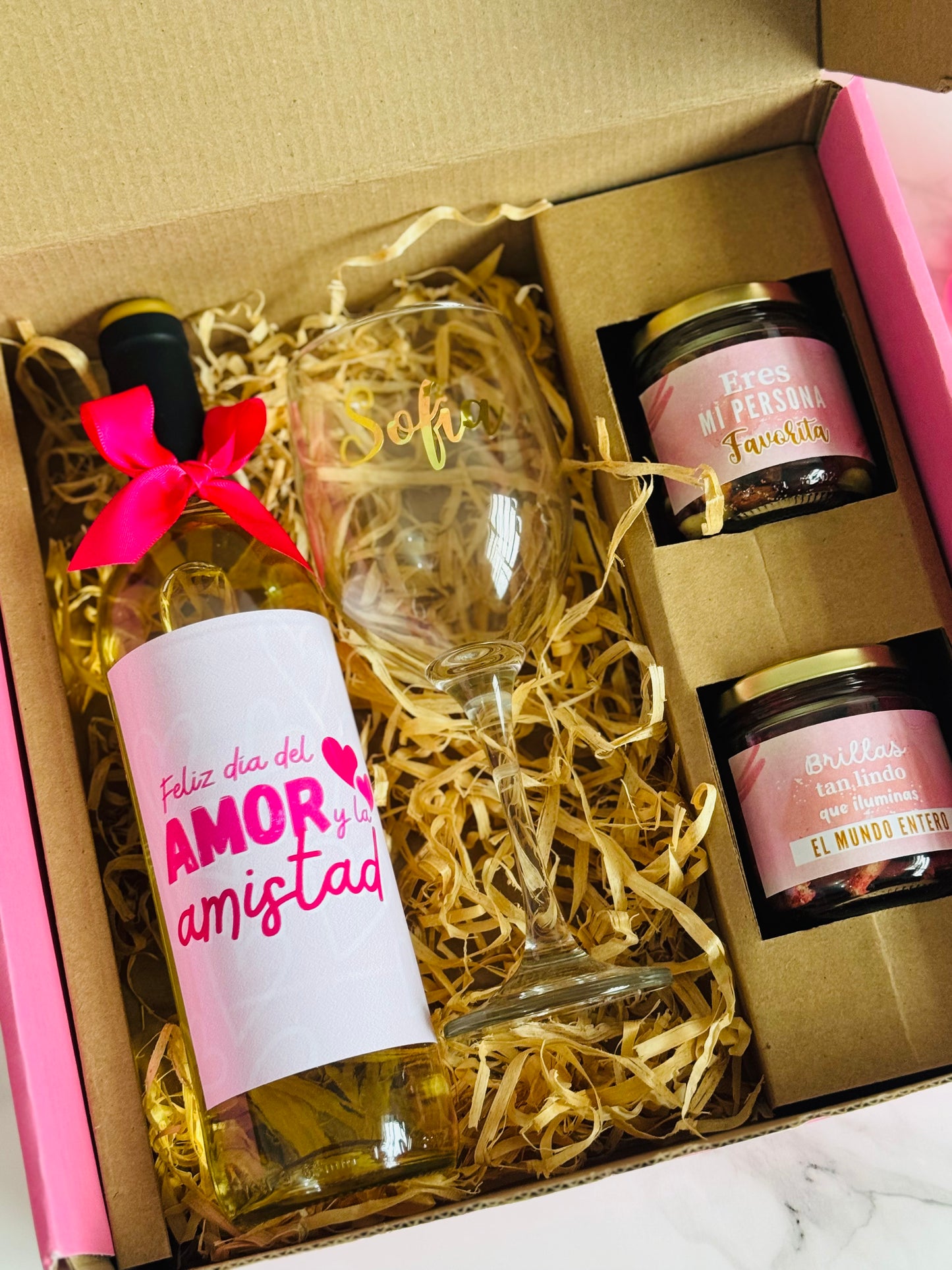 GiftBox Copa y Vino con Snacks