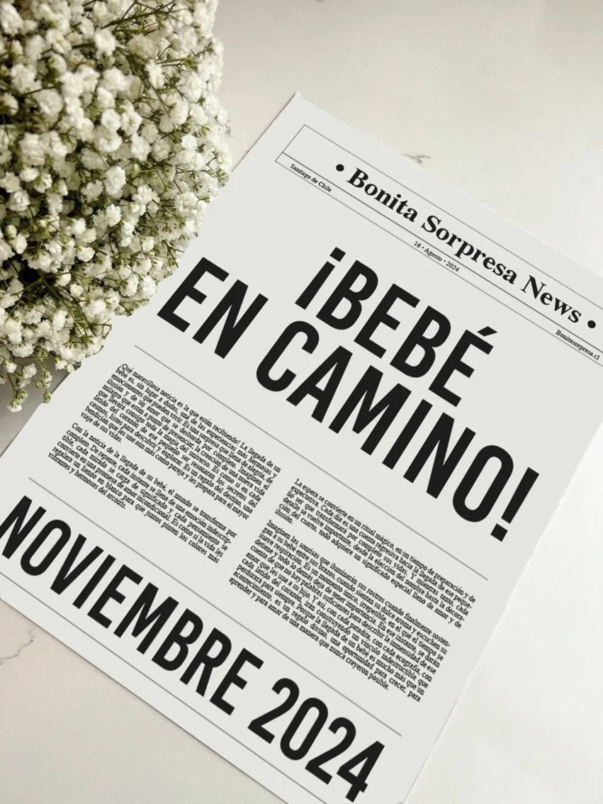 Periódico anuncio Bebé