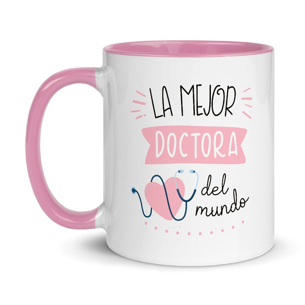 Taza Con Asa e Interior de Color