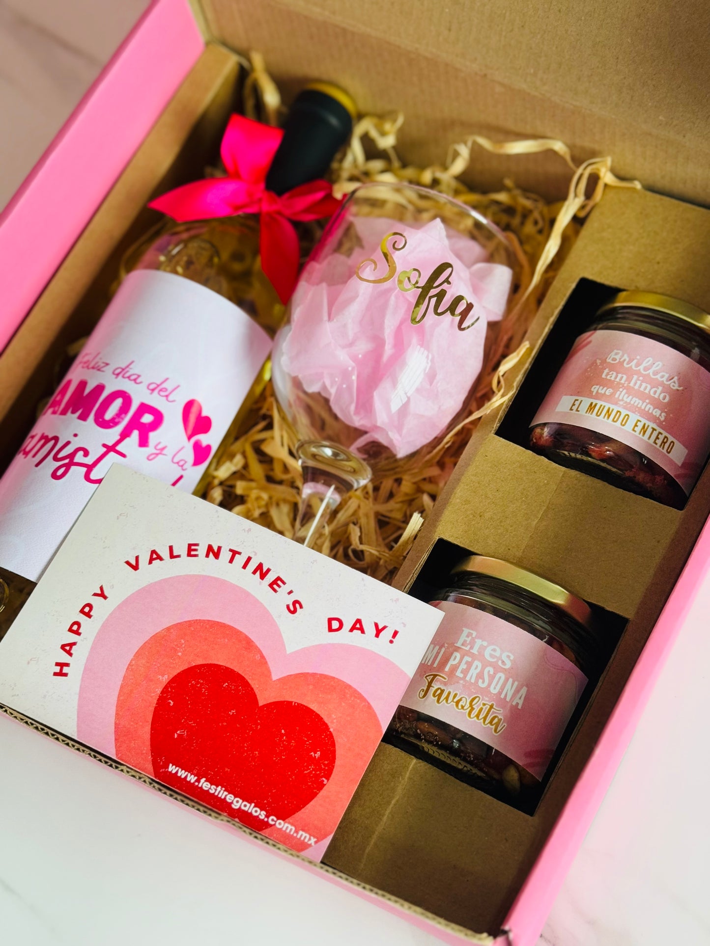 GiftBox Copa y Vino con Snacks