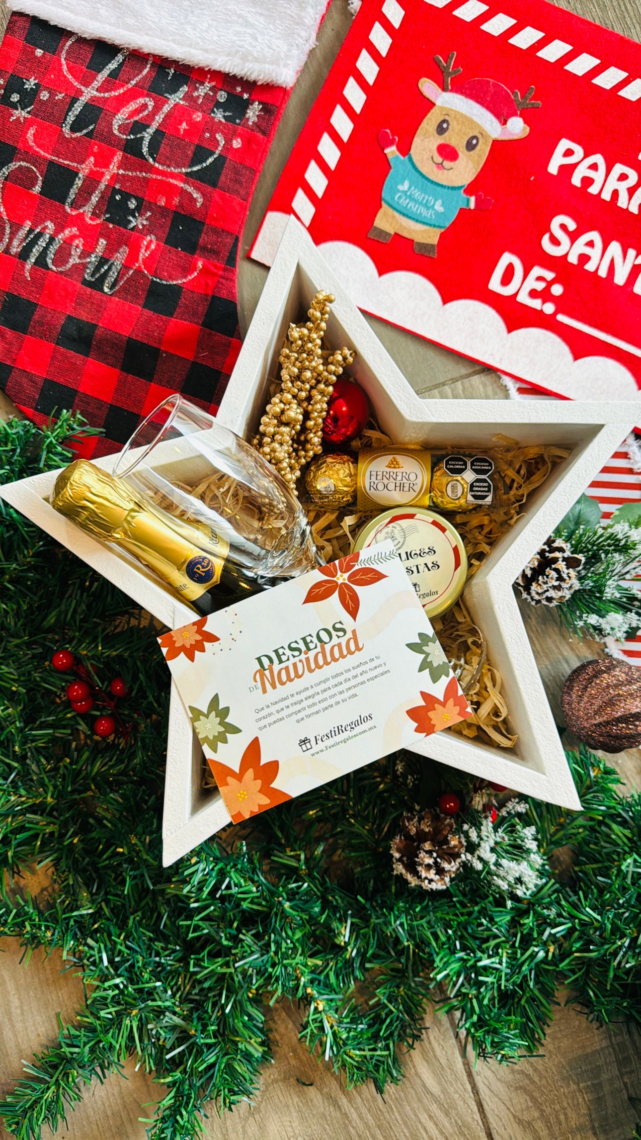 Gift Box Estrella Navideña