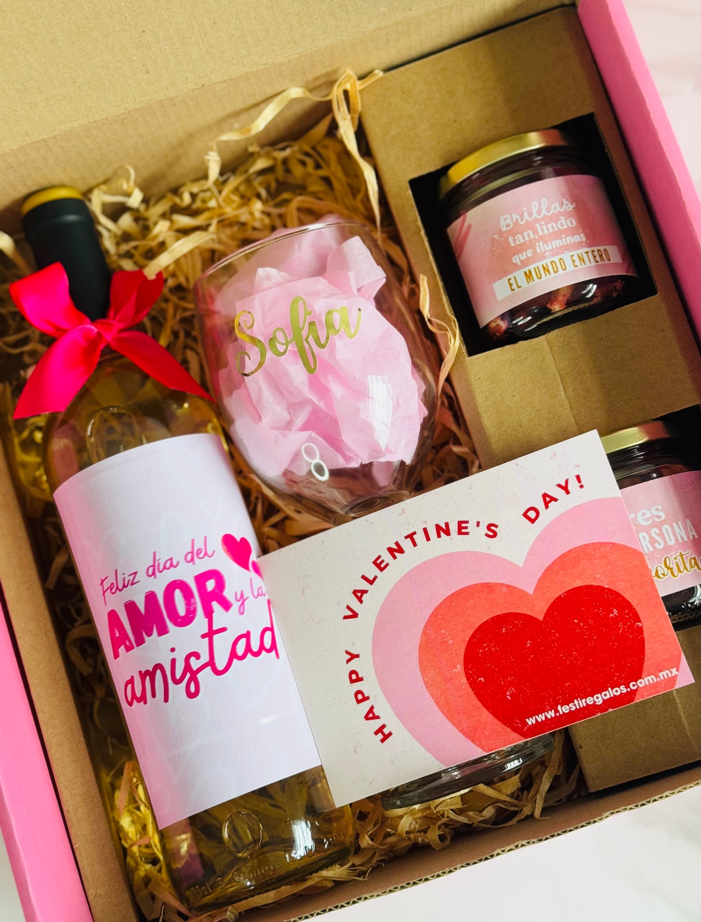 GiftBox Copa y Vino con Snacks