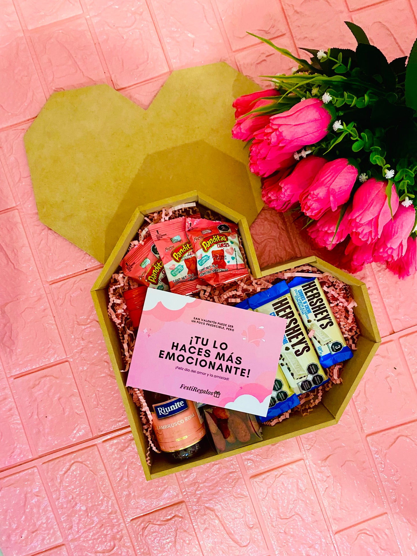 Caja Corazón Madera con tapa