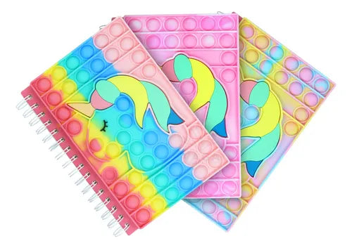 Libreta de Pop It Unicornio